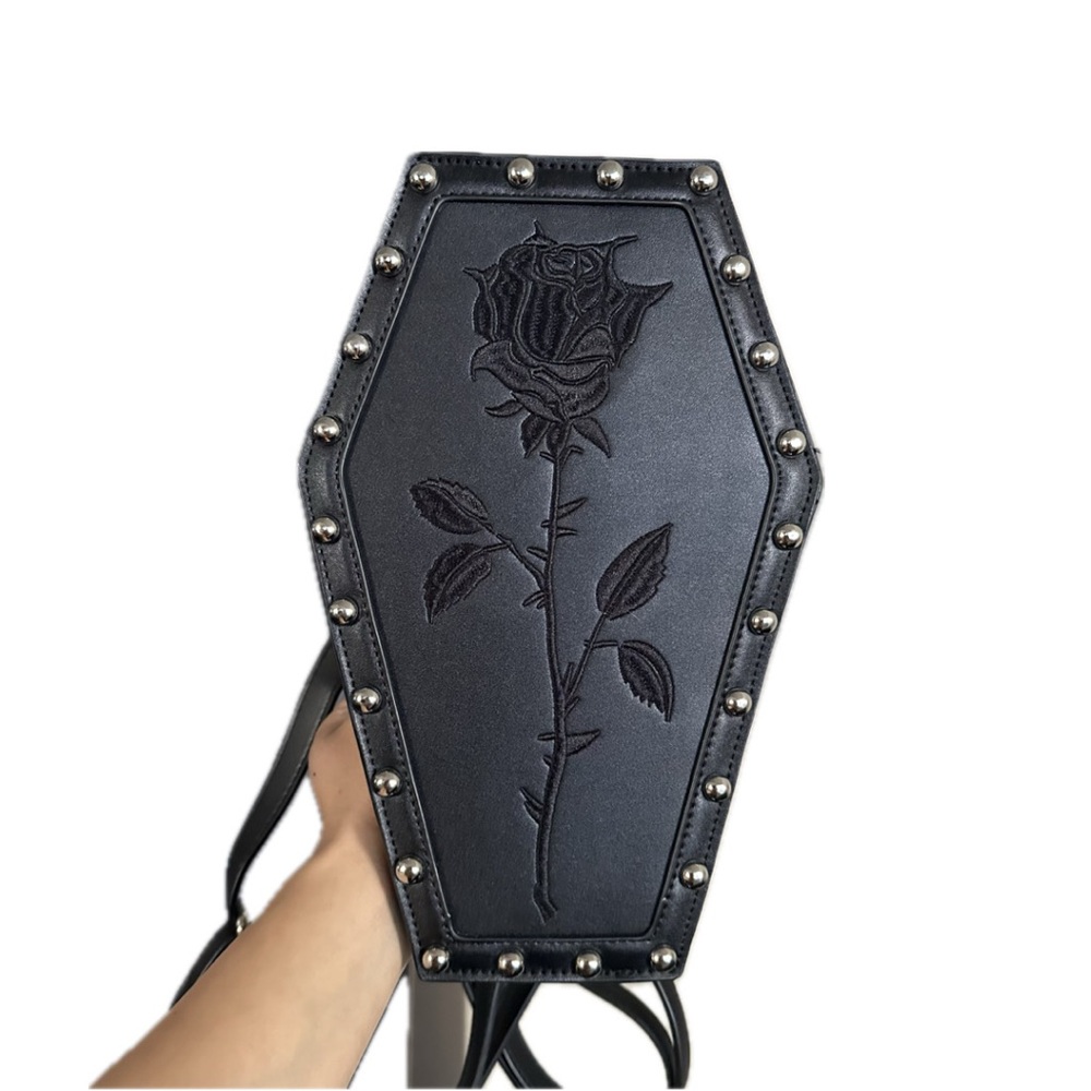 Widow Coffin Studded Mini Backpack - image 1